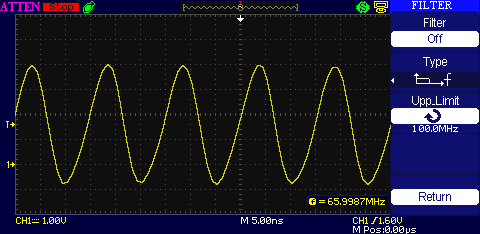 Atten ADS1102CML digital filter off