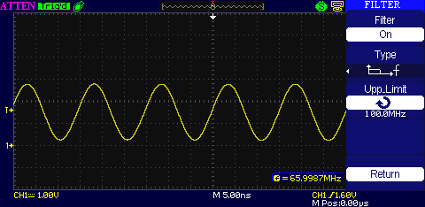 Atten ADS1102CML digital filter on