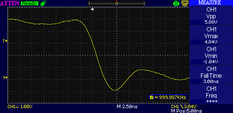 Atten ADS1102CML 100Hz falling slope