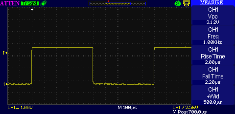 Atte  ADS1102CML measure 1kHz signal