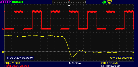 Atten ADS1102CML trigger on falling slope (low)